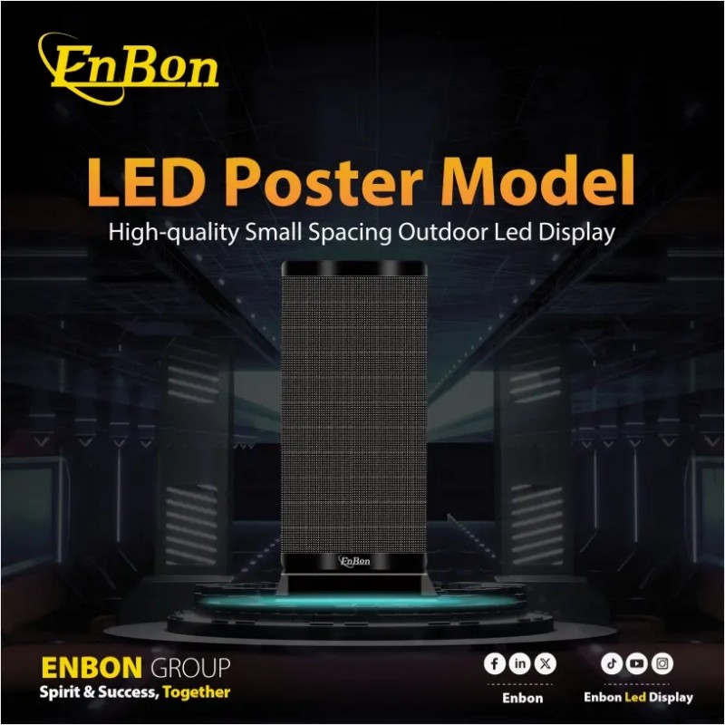 Каталог продукции модели Enbon Poster для наружных экранов серии X-образных гибких LED экранов